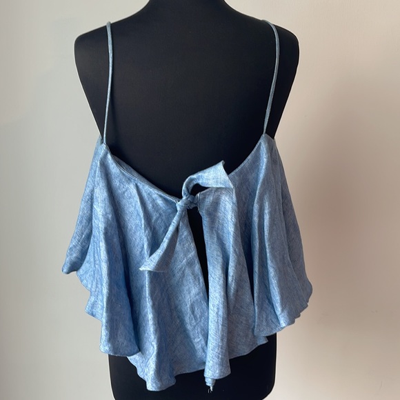 Milly Denim Rie Back Top - Picture 4 of 13
